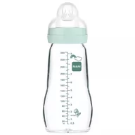 Butelki dla niemowląt - Butelka szklana 260ml boy - miniaturka - grafika 1