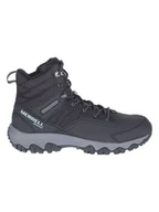 Buty trekkingowe damskie - Merrell Skórzane botki turystyczne "Thermo Akita Mid" w kolorze czarnym - miniaturka - grafika 1