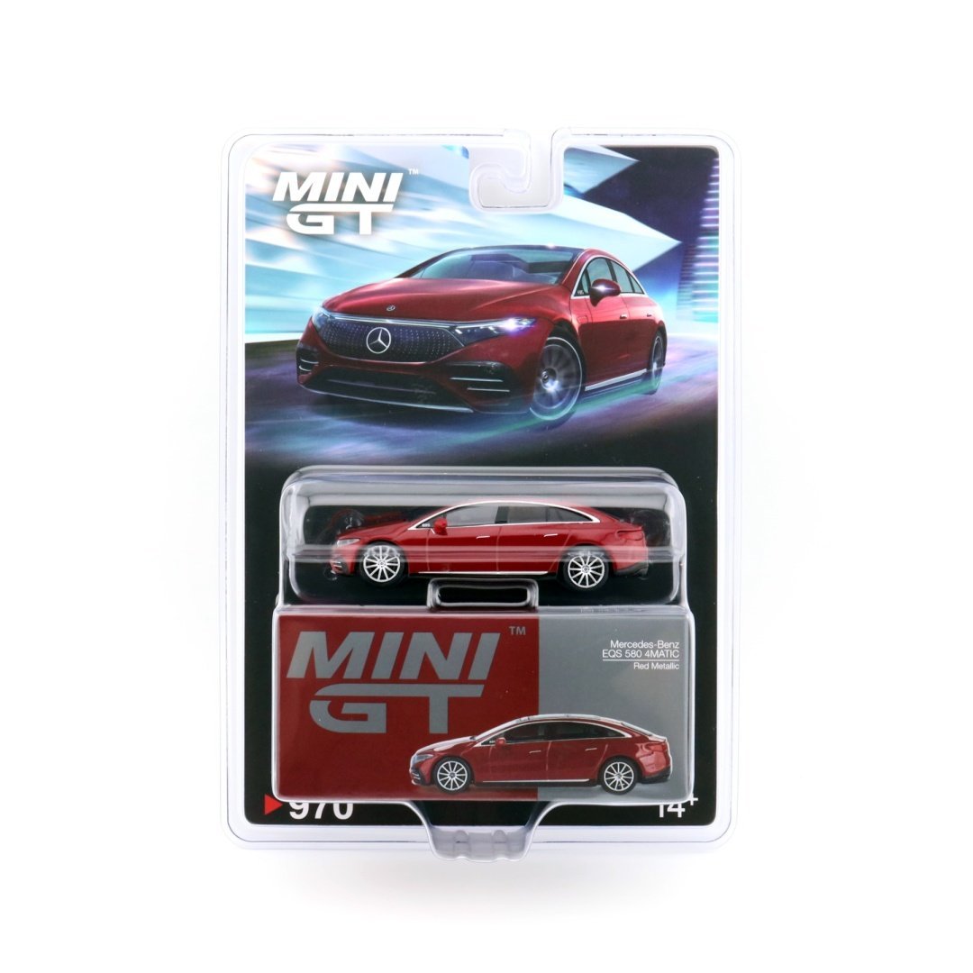 MINI GT Mercedes-Benz EQS 580 4Matic Red Metallic MGT00970-BL MiniGT