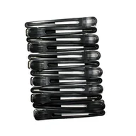 Ozdoby do włosów - RONNEY Klips plastikowo-metalowy 99mm RA00069 - miniaturka - grafika 1