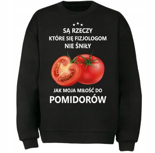 BLUZA MOJA MIŁOŚĆ DO POMIDORY ŚMIESZNY PREZENT - Bluzy męskie - miniaturka - grafika 1