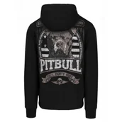 Odzież taktyczna i umundurowanie - Pitbull bluza rozpinana z kapturem PITBULL Tricot Terry 280 Troublemaker '25 - Czarna - miniaturka - grafika 1