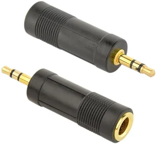 Adapter stereo Jack męski 3.5mm żeński 6.35mm - Adaptery i przejściówki - miniaturka - grafika 2