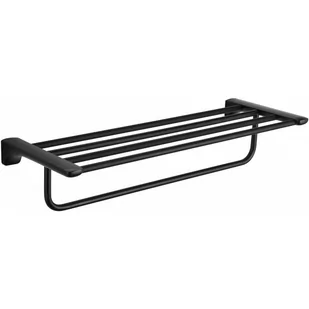 Mexen Lea półka na ręcznik, czarna - Półki łazienkowe - miniaturka - grafika 1