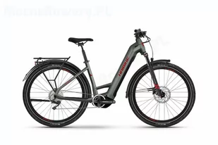 Haibike Trekking 5 Low olive 2023 olive/red - gloss 27,5 cala - Rowery elektryczne - miniaturka - grafika 1