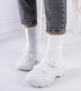 Białe sneakersy Saker -40 - Botki damskie - miniaturka - grafika 1