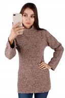 Swetry damskie - SWETER CIEPŁY GOLF DAMSKI Porządny EXTRA PREMIUM - miniaturka - grafika 1