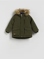 Kombinezony dla dzieci - Reserved - Kurtka z kapturem - jasny zielony - miniaturka - grafika 1