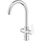 Baterie kuchenne - Grohe Blue Pure BauCurve Bateria kuchenna wysoka z funkcją filtrowania wody chrom 30580000 - miniaturka - grafika 1