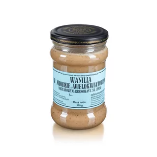 WANILIA W MIODZIE WIELOKWIATOWYM 370g, pyszny, słodki, nierozgrzewany, 100 lat tradycji, zdrowy - Miód - miniaturka - grafika 1