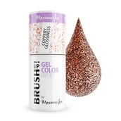 Lakiery hybrydowe - BrushUp! Gel Color UV/LED lakier hybrydowy do paznokci Coppery Glossiness 5g - miniaturka - grafika 1