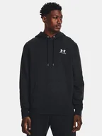 Bluzy męskie - Bluza męska z kapturem kangurka UNDER ARMOUR 1373880-001 Czarny - miniaturka - grafika 1