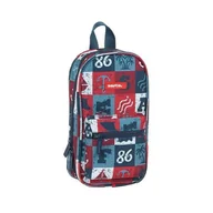 Piórniki - Piórnik w kształcie Plecaka Safta Red Vibes (33 Części) - miniaturka - grafika 1