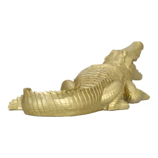 Dekoracja Victor Krokodyl złoty 39cm - Figurki dekoracyjne - miniaturka - grafika 6