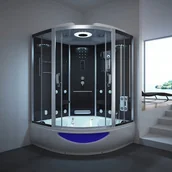 Kabiny z hydromasażem - HDL Ekskluzywny prysznic parowy z hydromasażem 150x220 - miniaturka - grafika 1