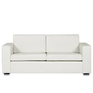 Sofy i kanapy - Beliani Sofa 3-osobowa ekoskóra biała HELSINKI 54615 - miniaturka - grafika 1
