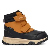 Buty dla chłopców - Trzewiki Tommy Hilfiger T1X5-34134-1592A128 M Czarny - miniaturka - grafika 1