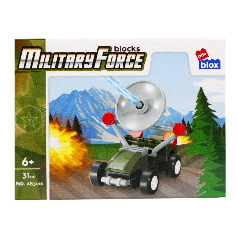 Klocki Militaria Pojazd Wojskowy 31 Elementów Alleblox Ab3016