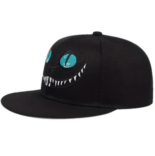 Czapka z daszkiem czarna kot fullcap modna sportowa - Czapki damskie - miniaturka - grafika 1