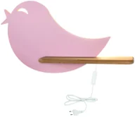 Lampy stojące - Różowa lampka nocna w kształcie ptaszka z wtyczką - 3X K034 Emra - miniaturka - grafika 1