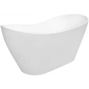 Besco Viya wanna wolnostojąca 160x70 cm biały/czarny #WMMB-160VKB - Wanny - miniaturka - grafika 1