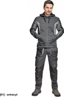 Odzież robocza - CERVA DAYBORO kurtka - męska, odczepiany kaptur, odblaskowe elementy, 100 % TRIFIBETEX - antracyt 52 - miniaturka - grafika 1