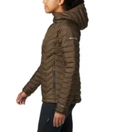 Kurtki damskie - Damska kurtka puchowa pikowana COLUMBIA EU Powder Lite Hoded Jacket - miniaturka - grafika 1