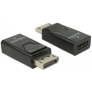 Delock Adapter DisplayPort 1.2(M) -> HDMI(F) pasywny 65865 - Adaptery i przejściówki - miniaturka - grafika 1
