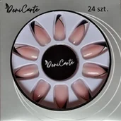 Sztuczne paznokcie i akcesoria - Deni Carte, Paznokcie Sztuczne Tipsy Wzory Z Klejem, 24szt. - miniaturka - grafika 1