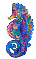 Puzzle - PUZZLE DREWNIANE DLA DOROSŁYCH PREZENT KONIK M A3 - miniaturka - grafika 1