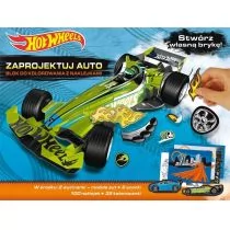 Olesiejuk Sp. z o.o. praca zbiorowa Hot Wheels Zaprojektuj auto. Blok do kolorowania z naklejkami - Baśnie, bajki, legendy - miniaturka - grafika 1