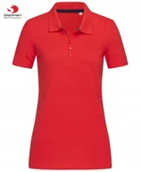 Koszulki i topy damskie - Damska Koszulka POLO Bez Nadruku STEDMAN 9150 Wysoka Jakość CZERWONA Roz XL - miniaturka - grafika 1
