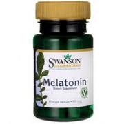 Układ nerwowy - Swanson, Usa Melatonina 500mcg Suplement diety 60 kaps. - miniaturka - grafika 1