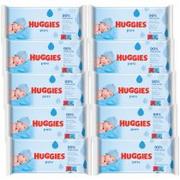 Chusteczki nawilżane - Huggies Chusteczki nawilżane Pure Zestaw 10 x 56 szt. - miniaturka - grafika 1