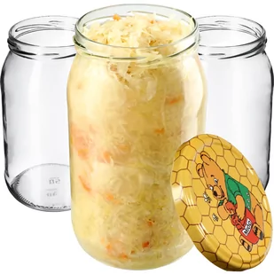 Słoiki Niva 760ml 16 szt. 82mm + wieczka "Miód" - Pojemniki kuchenne - miniaturka - grafika 1
