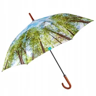 Parasole - Parasol automatyczny długi laska Perletti Time wiatroodporny las drzewa - miniaturka - grafika 1