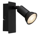 Lampy ścienne - Globo 57998-1 - Kinkiet punktowy DREW 1xGU10/35W/230V czarny - miniaturka - grafika 1