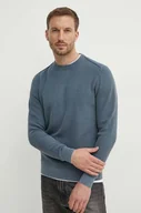 Swetry męskie - Pepe Jeans sweter bawełniany CRAIG kolor niebieski  PM702441 - miniaturka - grafika 1