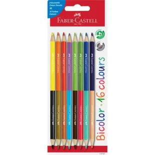 Kredki dwustronne 8 kolorów opakowanie blistrowe faber-castell - Długopisy - miniaturka - grafika 1