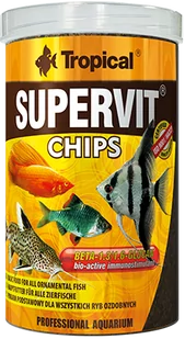 Tropical Supervit Chips 1000Ml/520G 60816 - Pokarm dla ryb - miniaturka - grafika 1