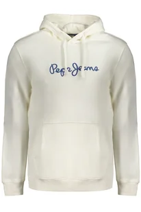 BIAŁA BLUZA MĘSKA PEPE JEANS BEZ ZAMKA - Bluzy męskie - miniaturka - grafika 1
