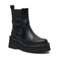 Botki damskie - Liu Jo Skórzane botki na platformie FLAIR 16 - miniaturka - grafika 1