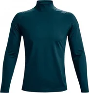 Koszulki męskie - Under Armour Under Armour ColdGear Rush Mock 1366059-413 Zielone S - miniaturka - grafika 1