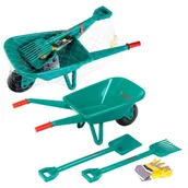 Zabawy w naśladowanie dorosłych - Klein Bosch Zestaw Z Taczką Ogrodowy Na Ogród Dla Dzieci Grabie Łopatka Rękawice - miniaturka - grafika 1