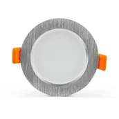 Oprawy, klosze i abażury - Polux VENUS Oprawa LED 6,3W 470lm srebrny szczotkowany / CIEPŁA 303585 - miniaturka - grafika 1