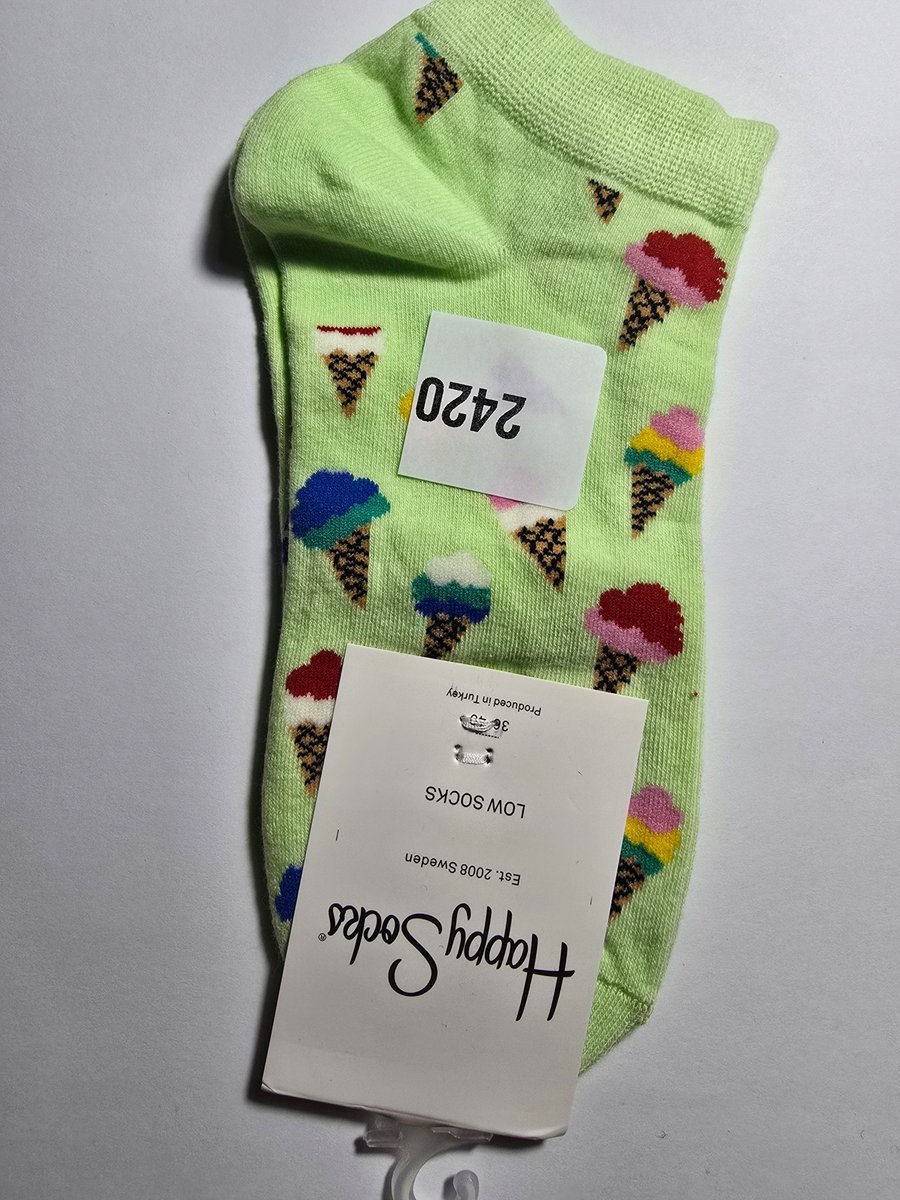 Kolorowe skarpety Happy Socks stopki unisex rozmiar 36-40 (2420)