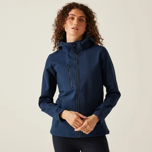 Regatta Professional Damski softshell z kapturem Venturer Granatowy, Rozmiar: 46 - Kurtki i kamizelki sportowe damskie - miniaturka - grafika 1