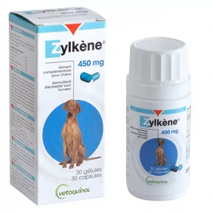 Zylkene Kapsułki 450mg dla dużych psów 30kg+ - 30 kapsułek - Suplementy i witaminy dla psów - miniaturka - grafika 1