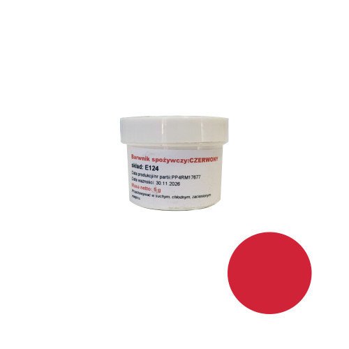 Czerwony barwnik w proszku spożywczy 5g Funky Color