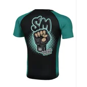 Kimona, stroje i obuwie - Środowisko Miejskie Rashguard Krótki Rękaw Fist Black - miniaturka - grafika 1